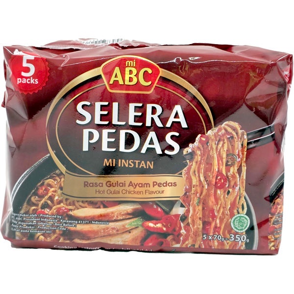 5kpl - mi ABC Selera Pedas Hot Chicken nuudeli 5x70g