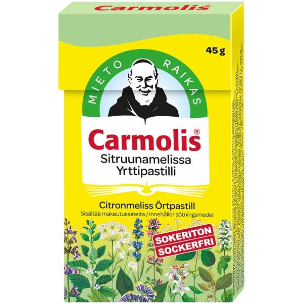 Carmolis Sitruunamelissa yrttipastilli 45g