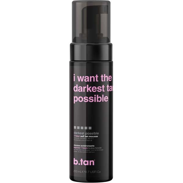 B.Tan I Want The Darkest Tan Possible itseruskettava mousse 200ml