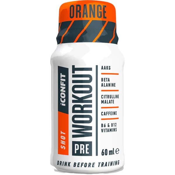 Pre-Workout Shot Orange urheilujuoma 60ml