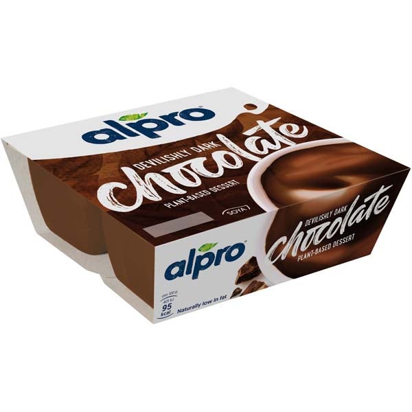 Chocolate soijapohjainen tummasuklaa-jälkiruoka 4x125g