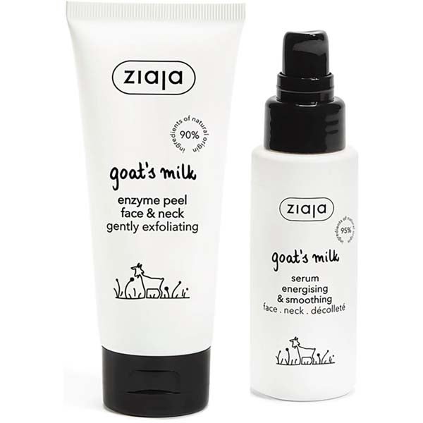 Goat's Milk kasvoseerumi 50ml + entsyymikuorinta 75ml