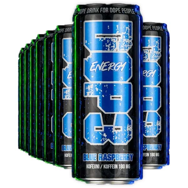 24kpl DOP3 Blue Raspberry energiajuoma 330ml