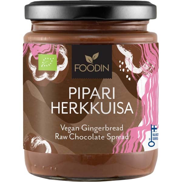Pipari Herkkuisa hasselpähkinä-raakasuklaalevite luomu 230g