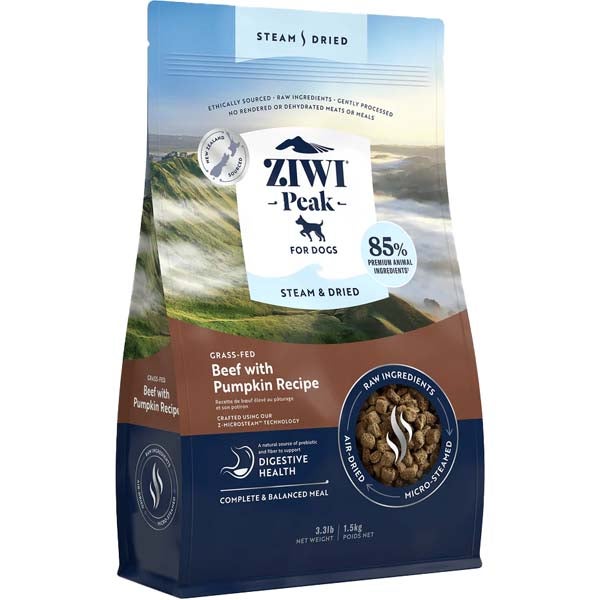 Steam & Dried nauta koiran täysravinto 1,5kg