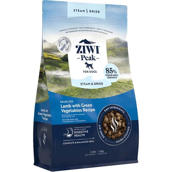 Steam & Dried lammas koiran täysravinto 1,5kg